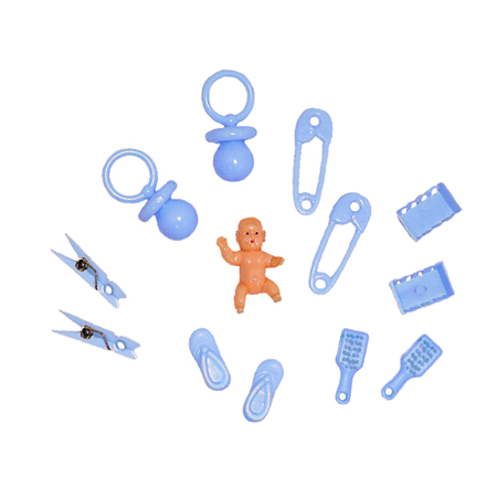 Mini Baby Trinket Asst. - Blue - 13 pc. pkg.
