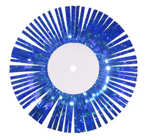 8" Holographic Fringe Backer - Royal