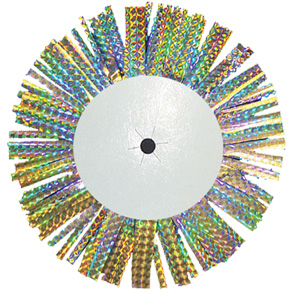 8" Holographic Fringe Backer - Silver