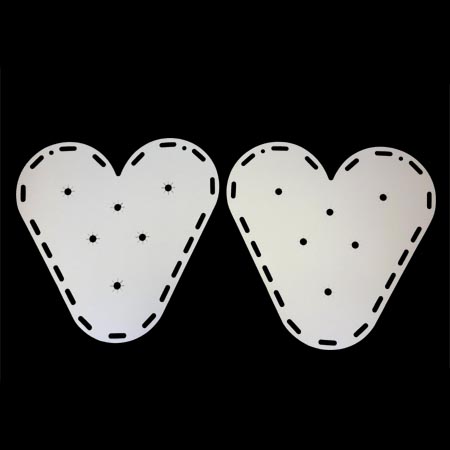 12" Heart shaped Heavy Duty Mum Backer