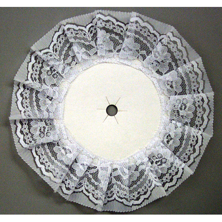 8.5" Round Backer with Lace
