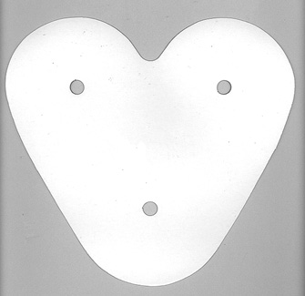 8" Heart Paper Disc - 25 pc. pkg.