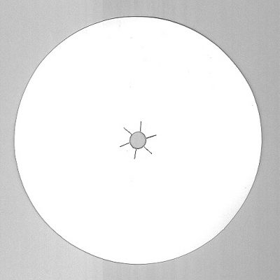 6" Round Paper Disc - 100 pc. pkg.