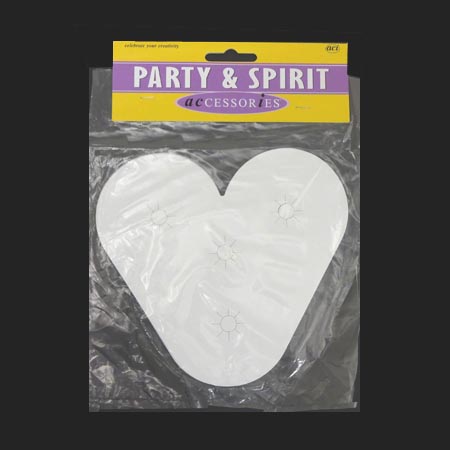 6" Small Heart Paper Disc - 2 pc. pkg.