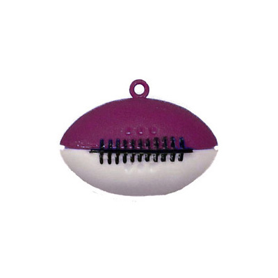 2" Burgundy/White Two-tone Football - 2 pc. pkg.