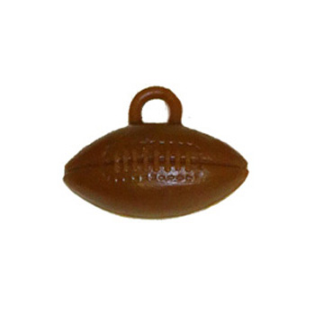 1" Brown Footballs - 4 pc. pkg.