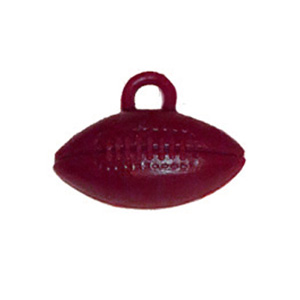 1" Burgundy Footballs - 4 pc. pkg.