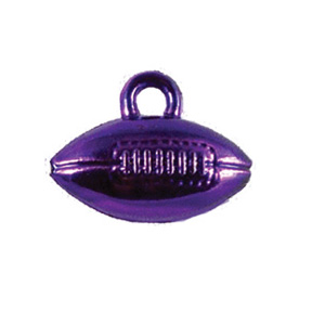 1" Metallic Purple Football      Bulk - 36 pc. pkg.