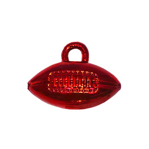 1" Metallic Red Footballs - 36 pc. pkg.