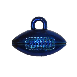 1.5" Metallic Royal Footballs - 36 pc. pkg.