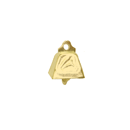 1/2" Cowbell - Gold - 36 pc. pkg.