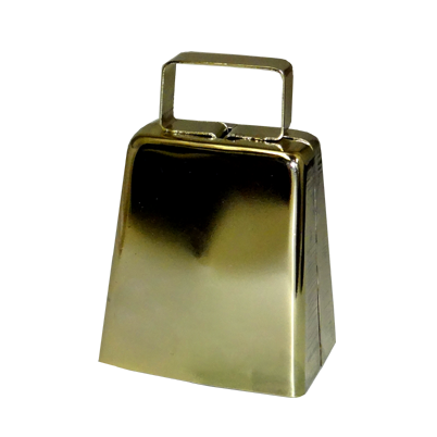 3" Cowbell - Metallic Gold - 1 pc. pkg.
