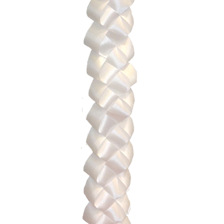 30" Ribbon Military Chain - White