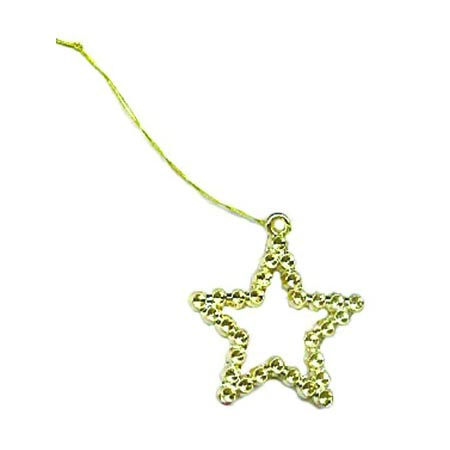 Rhinestone-look Star - 1.5" - Metallic Gold - 12 pc. pkg.