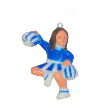 3-D Cheerleader - 1.75" - Royal/White - 1 pc. pkg.