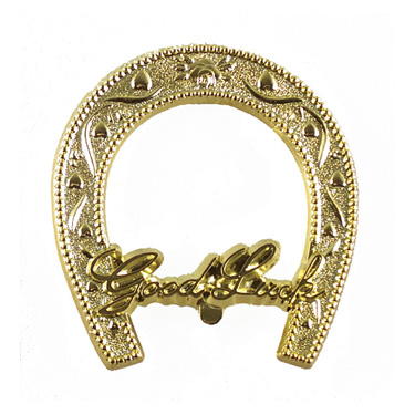 Good Luck Horseshoe - 3" - Metallic Gold - 1 pc. pkg.