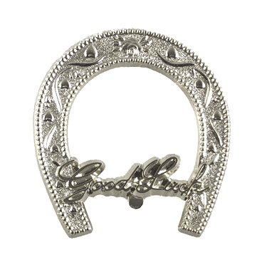 Good Luck Horseshoe - 3" - Metallic Silver - 1 pc. pkg.