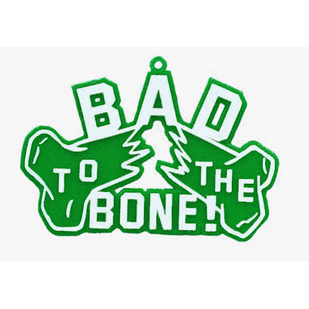 Bad To The Bone Charm - 3.75" - Emerald/White - 2 pc. pkg.