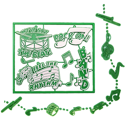 Band Pack - Emerald/White - 8 pc. pkg.