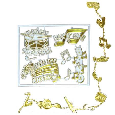 Band Pack - White/Metallic Gold - 8 pc. pkg.