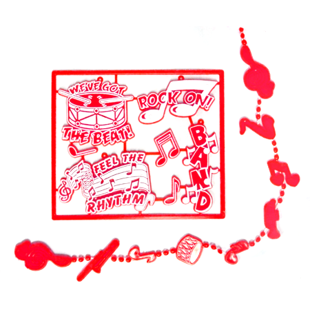 Band Pack - Red/White - 8 pc. pkg.