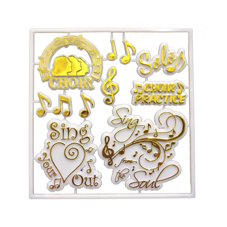 Choir Pack - White/Metallic Gold - 11 pc. pkg.