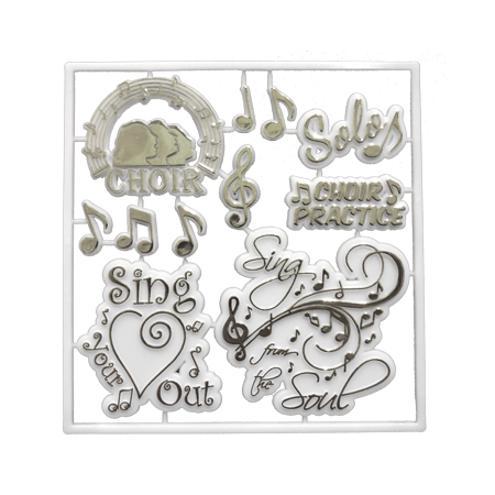 Choir Pack - White/Metallic Silver - 11 pc. pkg.