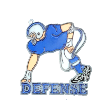 Defense Player - 2.25" - White/Royal - 2 pc. pkg.