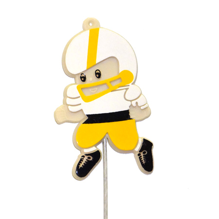 Football Player - 2.25" - Golden Yellow/White - 1 pc. pkg.