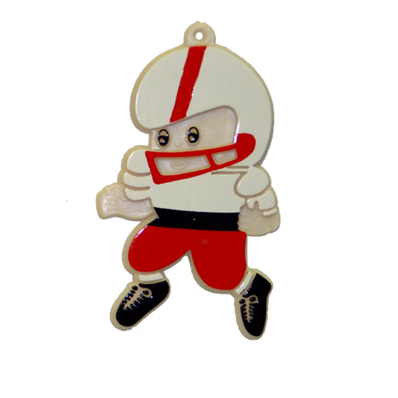 Football Player - 2.25" - Red/White - 1 pc. pkg.