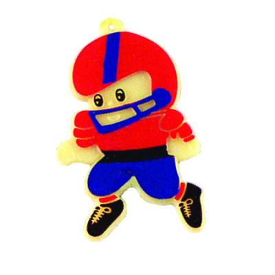Football Player - 2.25" - Red/Royal - 1 pc. pkg.
