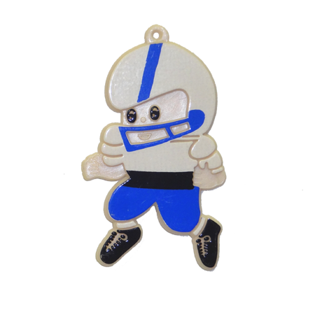 Football Player - 2.25" - Royal/White - 1 pc. pkg.
