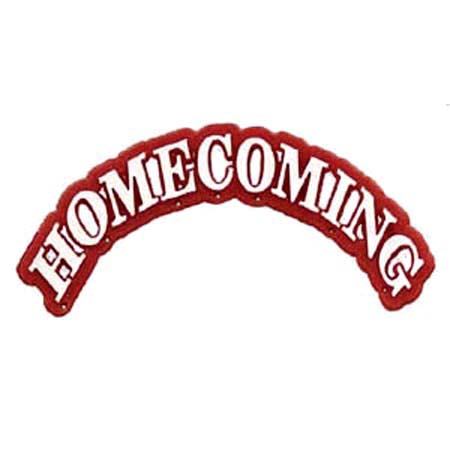 Homecoming Arch - 4.5" - Burgundy/White - 1 pc. pkg.