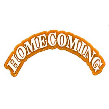 Homecoming Arch - 4.5" - Orange/White - 12 pc. pkg.
