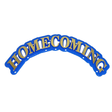 Homecoming Arch - 4.5" - Royal/Metallic Gold - 1 pc. pkg.
