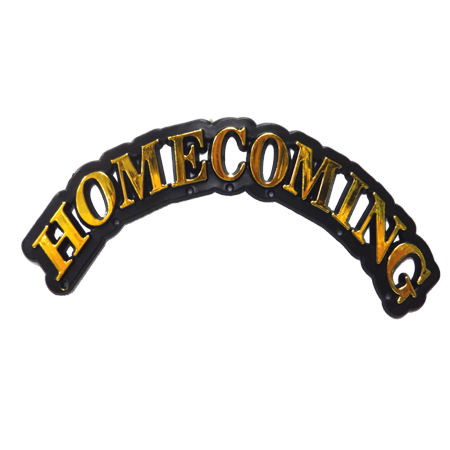 Homecoming Arch - 4.5" - Black/Metallic Gold - 1 pc. pkg.