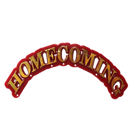 Homecoming Arch - 4.5" - Burgundy/Metallic Gold - 1 pc. pkg.