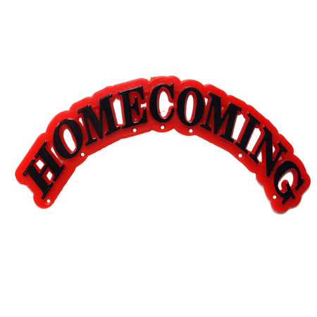 Homecoming Arch - 4.5" - Red/Black - 12 pc. pkg.