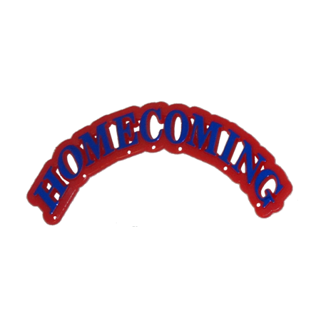 Homecoming Arch - 4.5" - Red/Royal - 1 pc. pkg.