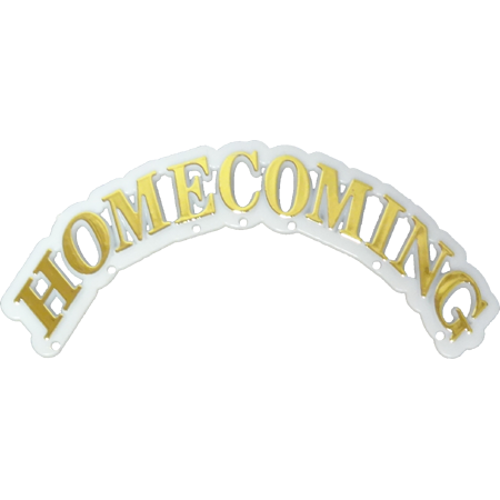 Homecoming Arch - 4.5" - White/Metallic Gold - 12 pc. pkg.