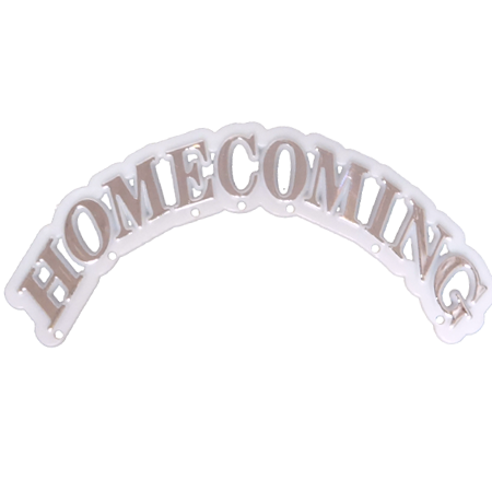 Homecoming Arch - 4.5" - White/Metallic Silver - 1 pc. pkg.