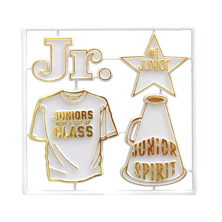 Junior Pack - White/Metallic Gold - 4 pc. pkg.