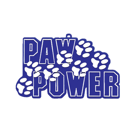 Paw Power Charm - 4" - Navy/White - 1 pc. pkg.