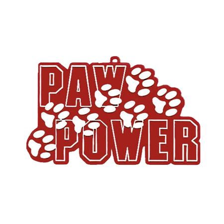 Paw Power Charm - 4" - Red/White - 1 pc. pkg.