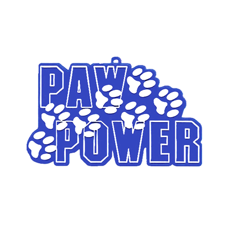 Paw Power Charm - 4" - Royal/White - 1 pc. pkg.