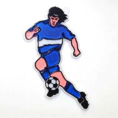 3" Soccer Player - White/Royal - 1 pc. pkg.