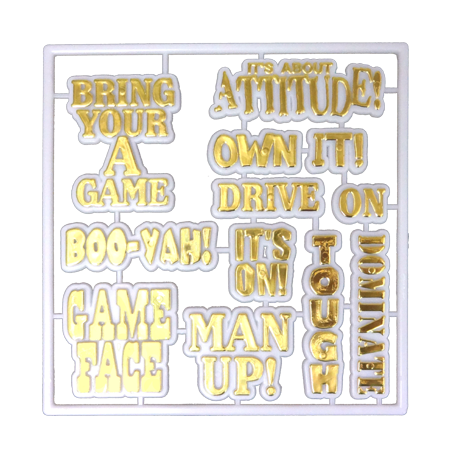 Team Words Pack - White/Metallic Gold - 1 set per pkg.