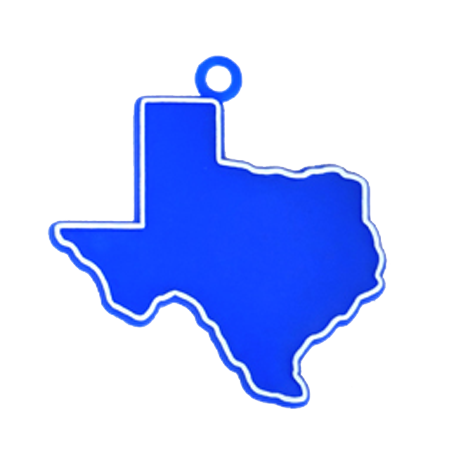 Texas Charm - 2" - Royal/White - 2 pc. pkg.