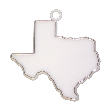 Texas Charm - 2" - White/Metallic Silver - 2 pc. pkg.