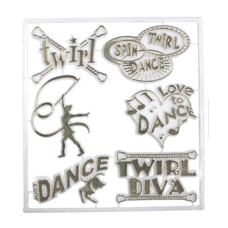 Twirl & Dance Pack - White Metallic Silver - 6 pc. pkg.